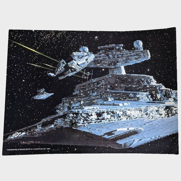 Lot of 6 Vintage Star Wars Photographs Empire Strikes Back 80s Retro Luke Yoda - Picture 2 of 8